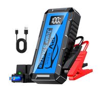 PSOOO Jump Starter 12V 8000A Power Pack Car Battery Pack (up to 10.0L Gas or 8.5L Diesel Engine) Jump Cable with Smart Clip and LED light (Blue)