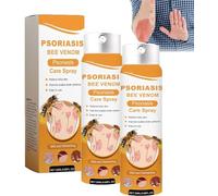 Psoriaheal Bee Venom Psoriasis Treatment Spray, Psoriasis Treatment Spray, Bee Venom Psoriasis Cream Treatment Cream for Skin Cleansing(2 Pcs)