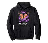 Psoriasis Awareness Butterfly Ribbon Support Group Community Pullover Hoodie