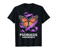 Psoriasis Awareness Butterfly Ribbon Support Group Community T-Shirt