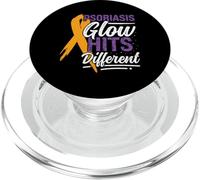Psoriasis Glow Hits Different - Psoriasis Awareness PopSockets PopGrip for MagSafe