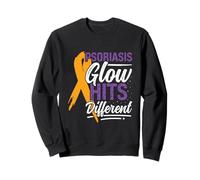 Psoriasis Glow Hits Different - Psoriasis Awareness Sweatshirt