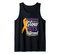 Psoriasis Glow Hits Different - Psoriasis Awareness Tank Top