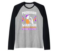 Psoriasis Warrior Raglan Baseball Tee