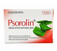 Psorolin Medicated Bathing Bar Effective Cleanser and a Good Emollient - 75gm by Psorolin