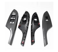 PSQGUTRE Car Window Switch Panel Door Handle Armrest Trim Compatible for Toyota Corolla 2006-2013 Window Lift Cover Trim A Parts Accessories