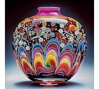PsraGoor 5D DIY Partial Special Shaped Drill Kit Vase Decoration 30x30cm