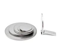 PSRONYAOG 10PCS Stainless Steel Round Sheet, Circular Plate Disc Round Spacer Disk Sheet Dia 15mm -26mm Thick 1.1/1.3/1.8/2.7mm(22mm*1.1mm)