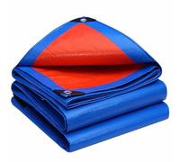 PSRONYAOG Canvas Tarp Heavy Duty Tarps 1.5x10m, Waterproof Tarp with Grommets, Multi-Purpose Outdoor Plastic Tarp Cover, 160g/m² Lightweight Waterproof Ground Sheet Cover, Reinforced Edges
