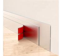 PSRONYAOG Self Adhesive Wall Molding Trim Tape Cabinet Decorative Trims, Brushed Silver Stainless Steel Fireplace Decorative Trim, Flexible Home Decoration (Size:2.5cmx12m)