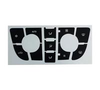 PSRRGZTM Automotive interior Compatible With Opel For Astra J For GTC 2009-2015 Button Sticker Climate Radio Panel Repair Car Accessories Refinishing(Color A)