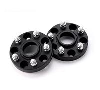 PSRRGZTM Car Wheel Spacers Compatible With Jaguar For E-Pace For I-Pace For PoleStar 2 Piece Wheel Spacer Adapter PCD 5x108 CB 63.4 M14x1.5(Black 20mm)