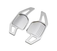 PSRRGZTM Compatible with A3 A4 A5 A6 A7 A8 Q5 Q7 for TT S3 S4 S5 R8 2006 2007 2008 2009 2010 2011 2X Car Steering Wheel Paddle Shift Extension Steering Wheel Paddle(Silver)