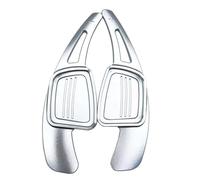 PSRRGZTM Compatible with A4 B9 A5 Q2 Q7 S3 S4 for TT TTS 2017 Car 2pcs Shifter Paddle Extension Steering Wheel Gear Shift Paddle Steering Wheel Paddle(Silver)