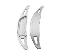 PSRRGZTM Compatible with Benz for AMG GLC GLA MB A35 A45 GLS63 CLA45 GLE63 C43 2016-2024 Car Steering Shifter Extensions Steering Wheel Paddle(Silver)