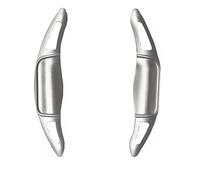 PSRRGZTM Compatible with Toyota for Corolla for Camry for RAV4 2020 2021 2022 Car Steering Wheel Shifters Paddle Gear Shift Extension Steering Wheel Paddle(Silver 1 Pair)