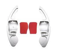 PSRRGZTM Compatible with VW for Passat B6 B7 for CC 2011 2012 2013 2014 2015 for Polo 6R for GTI 2012 2013 2Pces Car Steering Shifter Extensions Steering Wheel Paddle(Silver)