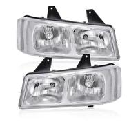 PSRRGZTM Headlight assembly Compatible With Chevrolet For Express 1500 2500 3500 Van 2003-2014 Car Front Halogen Headlight Turn Signal Signal Fog Lamp Clear Lens 15879433 15879432