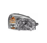 PSRRGZTM Headlight assembly Compatible With Hyundai For Santa Fe 2003 2004 2005 2006 Car Front Headlight Turn Signal Fog Lamp Driving DRL Light HY2502134 HY2503134(Right)