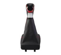 PSRRGZTM Lever Stick Head Compatible with VW for Polo 2002 2003 2004 2005 2006 2007 2009 Gear Shift Knob with Boot Collar Manual Car Interior Accessories(5Speed)