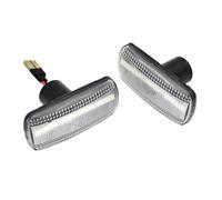 PSRRGZTM Turn Signal Lights Compatible With Dodge For Caliber For Nitro 2007 2008 2009 2010 Dynamic Blinker Turn Signal Lamp Car Side Marker Indicator Light(Dynamic Clear)