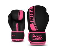 PSS Boxing Gloves for Kids/Youth Training Sparring, Kickboxing, Muay Thai, MMA, Heavy Punching Bag Mitts Focus Pads Workout Durable PU Leather, High-Density Foam Padding 4 6 8 10 Oz (Pink, 4 oz)