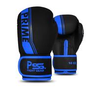 PSS Boxing Gloves for Kids/Youth Training Sparring, Kickboxing, Muay Thai, MMA, Heavy Punching Bag Mitts Focus Pads Workout Durable PU Leather, High-Density Foam Padding 4 6 8 10 Oz (Blue, 10 oz)
