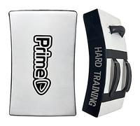 PSS Curved Buffalo Leather Thai kick Pad Taekwondo Muay Thai Kick Boxing Pads Punching Paddles Foot Knee Strike Body Protection MMA UFC and Training (sold as single item) 1116 (1116 White)