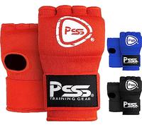 PSS Kids Boxing Gel Foam Padded Inner Gloves-Elastic Hand Quick Wrist Wrap Youth/Child Pair MMA, Muay Thai, Kickboxing, and Martial Arts Training (XS, Red)