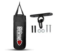 PSS Kids Punching Bag with Iron Ceiling Hook for Training Equipment Boxing Kickboxing Grappling MMA Muay Thai Martial Arts Karate Taekwondo Filled bag D-ring Hanging comes in 2FT (1120 Black/White)