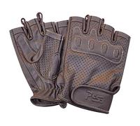 PSS Prime Sports Shop Ultimate Premium Quality Fingerless Motorbike Sports Outdoor Gym Fitness Training Fashion Bus Driving Wheel Chair Cycling Retro Racer Gloves 318 (318 Brown, M)