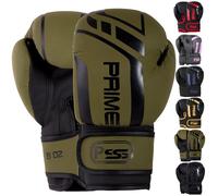 PSS PU Matt Leather Kids Boxing Gloves 4oz, 6oz, 8oz Punching bag MMA Muay Thai for Fighting, Aggressive & Kickboxing junior Sparring junior Training Gloves 1025 (Commmando Green, 10 oz)