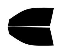 PSSC Pre Cut Front Car Window Films for BMW 330 Coupe E46 1999 to 2006 05% Very Dark Limo Tint