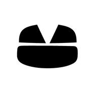 PSSC Pre Cut Rear Car Window Films for Bentley Continental GTC 2006 to 2012 50% Light smoke Tint