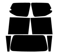 PSSC Pre Cut Rear Car Window Films for Toyota Land Cruiser Prado 1997 to 2006 05% Very Dark Limo Tint