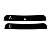 PSSC Pre Cut Sun Strip Car Window Films fits for Ford Fiesta 3 Door 2008 to 2016 05% Very Dark Limo Tint