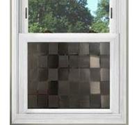 PSSC Window Film Frosted Graphic Decorative Privacy Pattern Glass Tint Sticky Back Plastic Chequered Frost 2m x 120cm