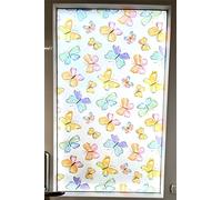 PSSC Window Film Frosted Graphic Privacy Tint Decorative Glass Tinting Butterfly Effect 2m x 60cm