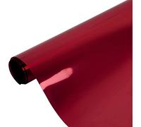 PSSC Window Film One Way Mirror Glass Vision Tint Reflective Solar Self-Adhesive Red 2m x 52cm