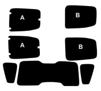PSSC Window Film Pre Cut Car Auto Front 5% Rear No Tint Kit Compatible with Citroen Nemo 2008-2016