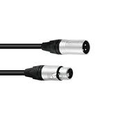 PSSO Neutrik XLR Cable 3-Pin 7.5 m Black Reliable Microphone Cable