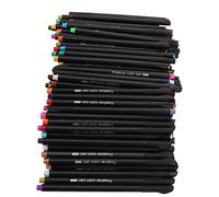 Pssopp 100 Fine Tip Pens Fineliner Markers Fine Point Pens Water Soluble Pigments Glossy Writing Vivid Bright Colors for Adult Coloring Books Art Projects School Office Supplies