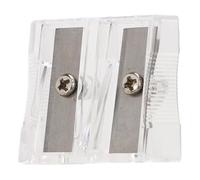 Pssopp 100 Pcs Pencil Sharpeners, Carbon Steel Double Hole Manual Sharpener for Kids Students Classroom Home Office