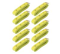 Pssopp 10Pcs 300cm Tailor Tape Soft Tape Sewing Cloth Tailor Tape Dual Sided Body Measuring Ruler for Family Measure Chest/Waist Circumference(Yellow)