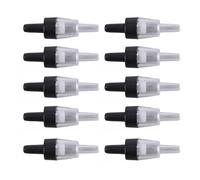 Pssopp 10Pcs Aquarium Air Pump Check Valves Airline Connector Non Return Valves with Unique Plunger Design for Oxygen Pump and Fish Tank Supplies
