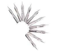 Pssopp 10PCS Calligraphy Nibs for Dip Pen, Stainless Steel Dip Pen Replacement Nibs for Beginners, Artists-pens, Lightweight, Ambidextrous