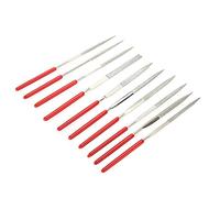 Pssopp 10PCS Premium Grade Steel Wood Rasp Wood Needle Files Set, Comfortable Rubber Hand Grip Handles, Wide Range of Uses, for Sharpening Metal, Woodworking