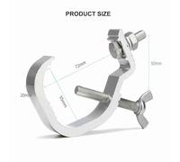 Pssopp 10PCS Stage Light Clamp, Aluminum Alloy Truss Clamps, 44lb Load Capacity for DJ Lights and Moving Heads