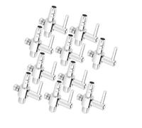 Pssopp 10PCS Stainless Steel Air Control Valve Air Volume Adjustment Valve Pump Regulator Single Open Threaded for Aquarium Fish Tank Pump Accessories