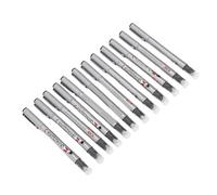 Pssopp 12Pcs Micro Fineliner Pens, Archival Ink Markers with Fine Tips for Artists Beginners, No Bleed Quick Dry Black Sketching Tools